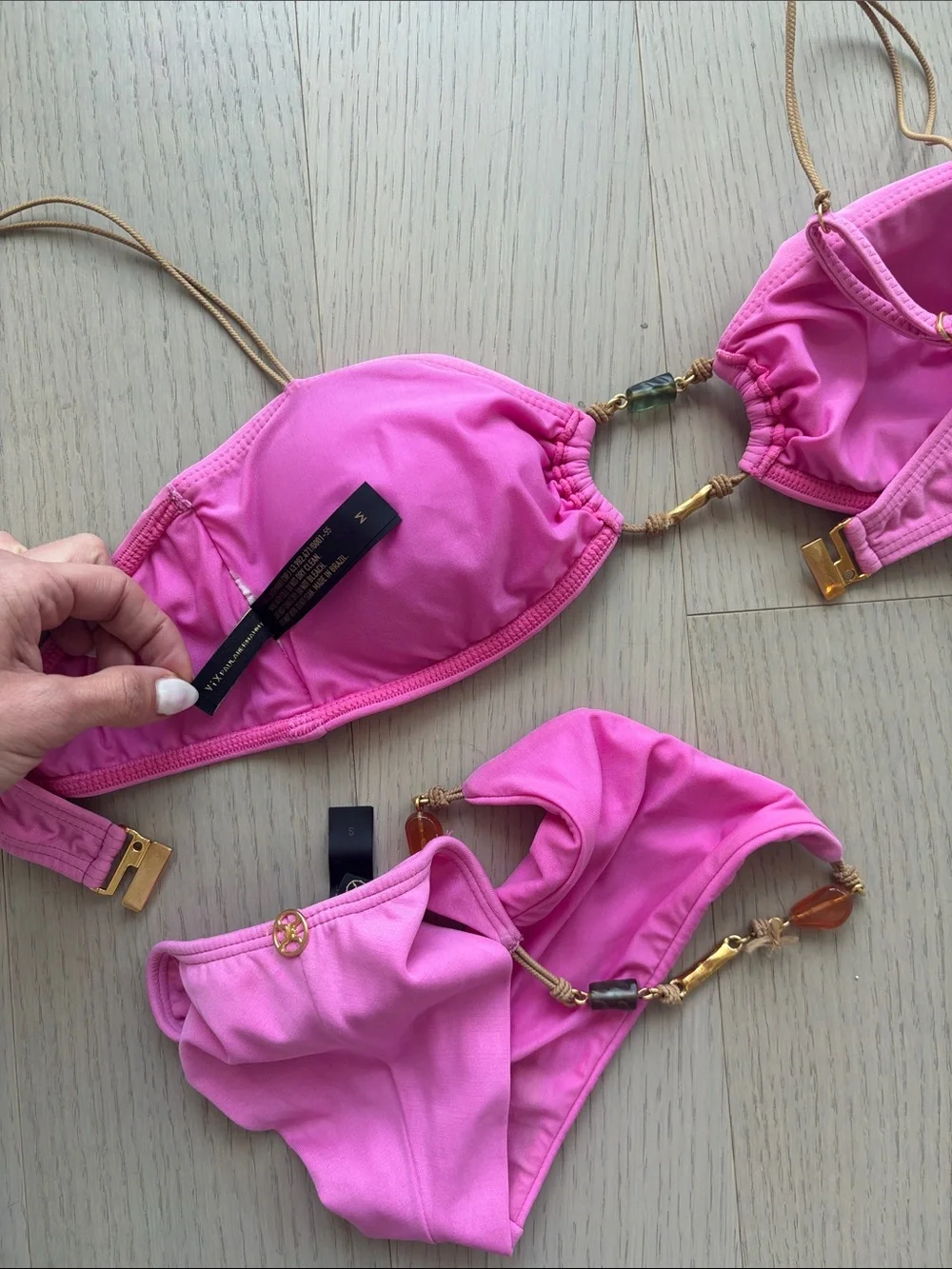 Pink bikini set